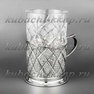 Подстаканникиз серебра с лазерной гравировкой, 230 мл - пд006