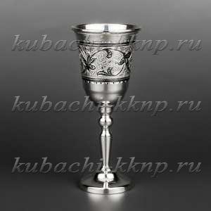 Серебряная рюмка Кубачи с красивым орнаментом - р00011