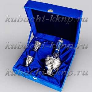 Водочный, коньячный набор из серебра  - вс012