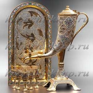 Винный набор с цветной эмалью - вн0001