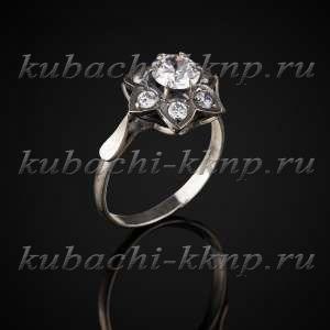 Серебряное кольцо с фианитами 