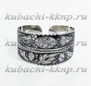 Серебряный кубачинский браслет - БР172 Серебряный кубачинский браслет - БР172