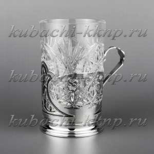 Серебряный подстаканник с чернением - пд030