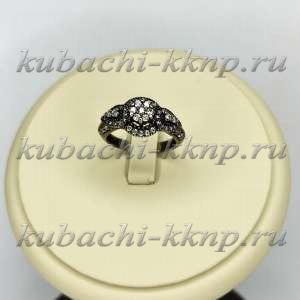 Нежное кольцо с россыпью фианитов Авантюра  - Ag-к84