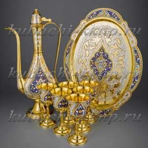 Серебряный коньячный набор «С любовью» - вн008