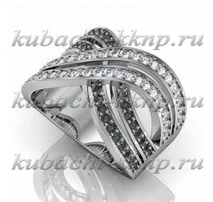 Золотое кольцо с фианитами  Золотое кольцо с фианитами