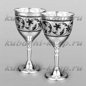 Набор серебряных бокалов  - ф00015-2