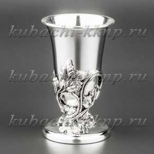 Серебряная стопка с виноградной ножкой - стп0015