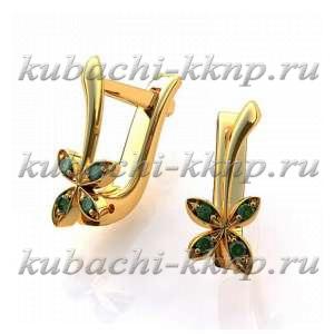 Золотые серьги 