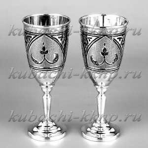 Набор серебряных рюмок на свадьбу - р00037-2