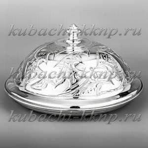 Серебряная масленка без чернения - мс02
