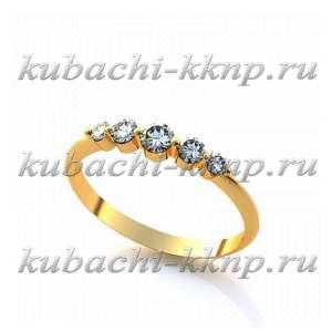 Нежное кольцо из лимонного золота - Yuv - 402 Нежное кольцо из лимонного золота - Yuv - 402
