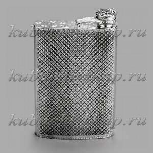 Серебряная фляжка с откидной крышкой 