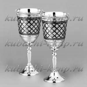 Набор оригинальных серебряных рюмок 