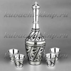 Набор для водки или коньяка из серебра  Набор для водки или коньяка из серебра