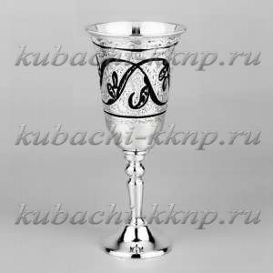 Изящная серебряная рюмка на ножке - Р104 Изящная серебряная рюмка на ножке - Р104