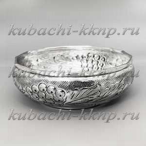 Серебряная конфетница с испанским орнаментом - КФ204