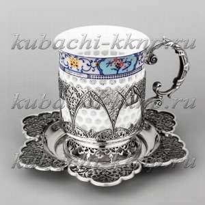 Серебряный подстаканник «Эксклюзив» - пд072