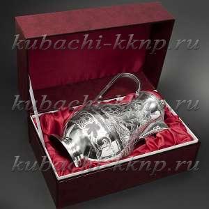 Серебряный кувшин для воды без черни - кв129