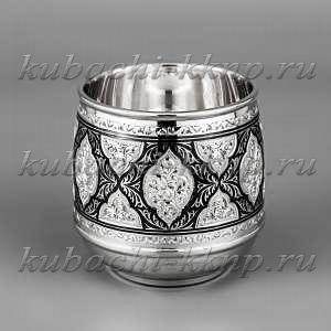 Серебряный стакан для виски, коньяка«Эксклюзив», 155 мл - ст083