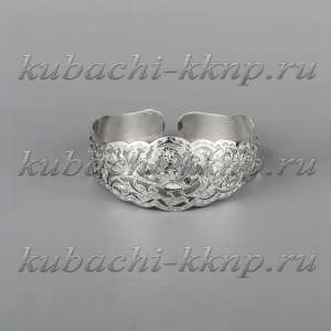 Кубачинский браслет из серебра, ручная работа - бр198 Кубачинский браслет из серебра, ручная работа - бр198