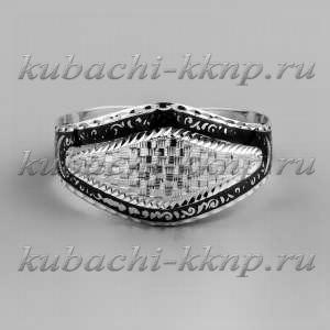 Серебряный браслет Кубачи с лазерной гравировкой - БР123