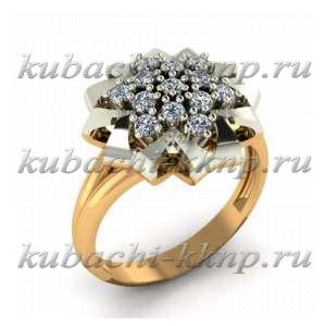 Кольцо из золота с фианитами  Кольцо из золота с фианитами