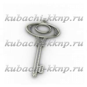 Кулон из белого золота - 00135