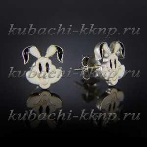 Детские серебряные пусеты 