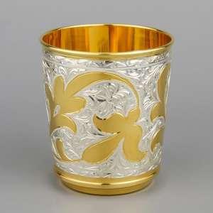 Серебряный стакан «Позолоченный» - ст072 Серебряный стакан «Позолоченный» - ст072