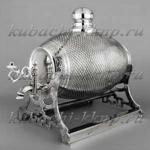 Серебряный графин «Бочка» - бч01 Серебряный графин «Бочка» - бч01