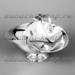Серебряная конфетница «корзинка» ср - кф094