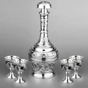 Набор для крепких напитков из серебра  Набор для крепких напитков из серебра