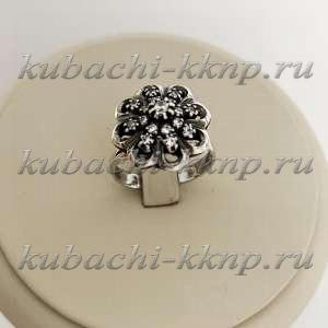 Серебряное женское кольцо 2Гербера