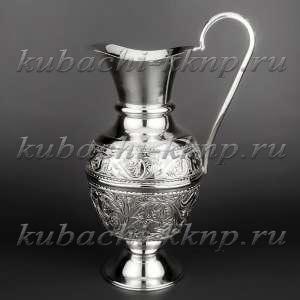 Серебряный кувшин без черни - кв014