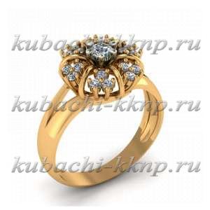 Кольцо з золота с фианитами  Кольцо з золота с фианитами