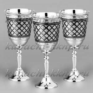 Набор оригинальных рюмок на высокой ножке - р103-3