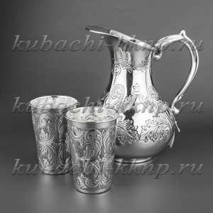 Набор для питья воды из серебра  - ндв030