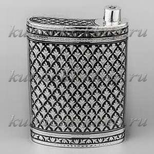 Фляга серебряная «Капля» - фл068