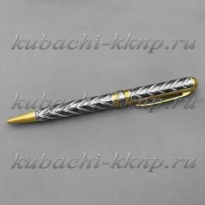 Серебряная ручка с позолотой 