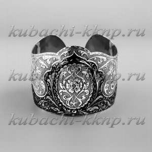 Широкий серебряный браслет   Широкий серебряный браслет