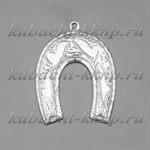 Подкова из серебра без черни - пдк041
