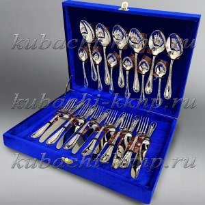 Столовый набор из серебра 925 пробы на 6 персон(Ag 925) - SN017