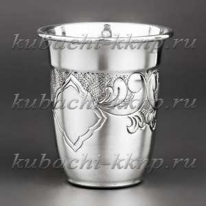 Стопка из серебра с оригинальным узором, 53 мл - стп031