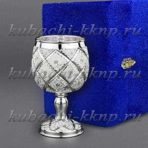 Серебряный коньячный бокал «Лазер мл» - бк0012