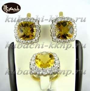 Кармазин с цитрином - к178