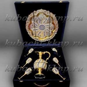 Серебряный набор для вина на шесть персон - вн08