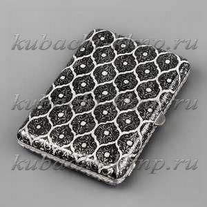 Серебряный портсигар «Эксклюзив» Точка - пдс044
