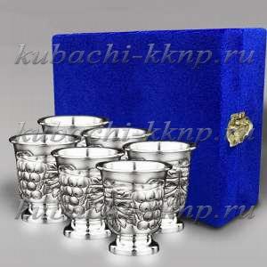 Набор из шести стопок с виноградом - стп00013-6