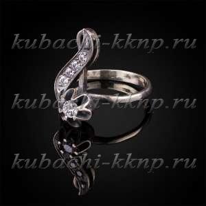 Кольцо из серебра «Тюльпан» - Ag-к88